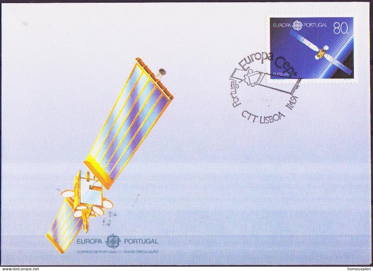 Portugal FDC 1991 Y&T N°1840 - Michel N°1862 - 80e EUROPA - FDC