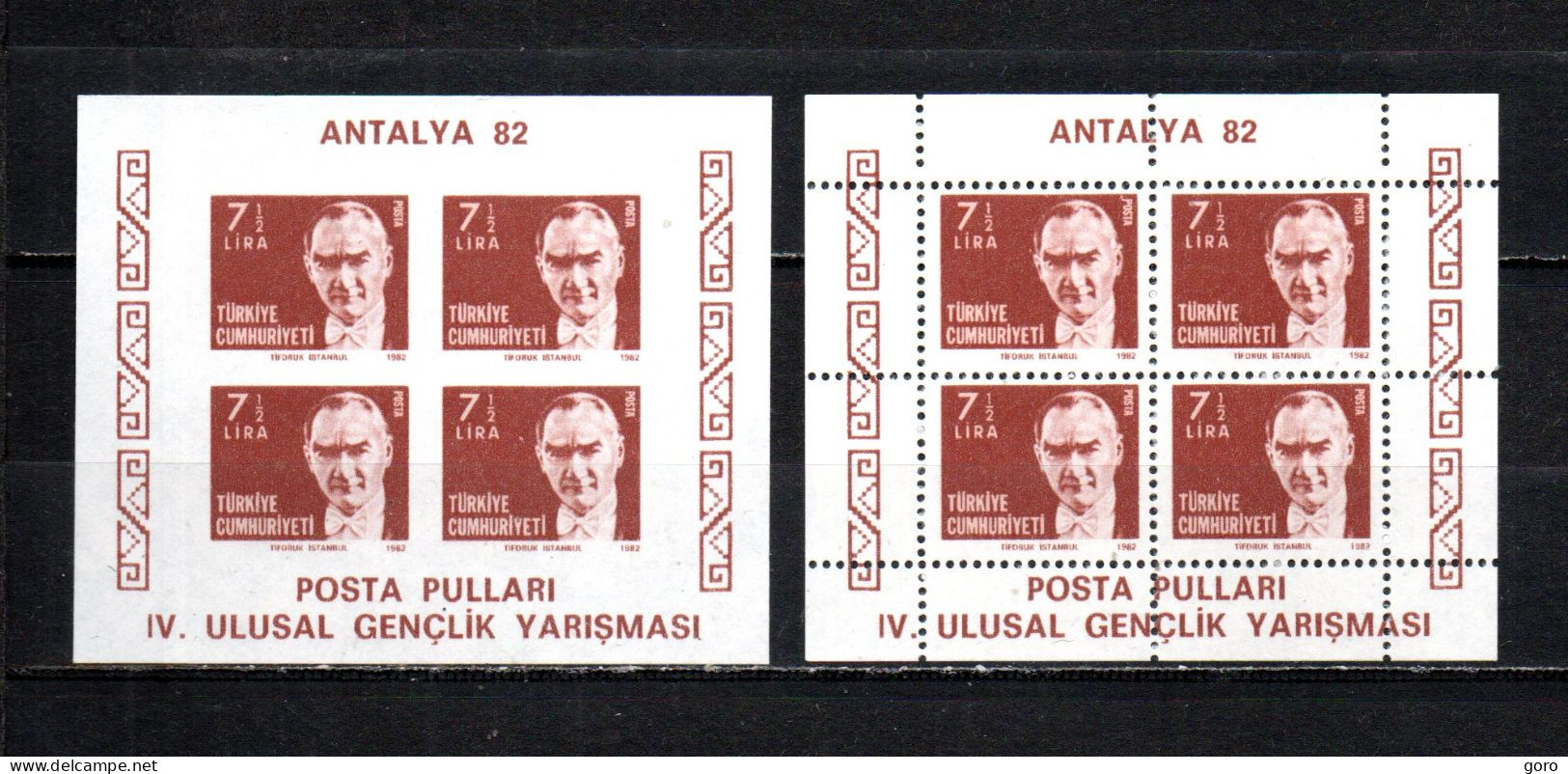 Turquía   1982  .- Y&T   Nº   HB   24-24 A   Block      ** - Blocs-feuillets