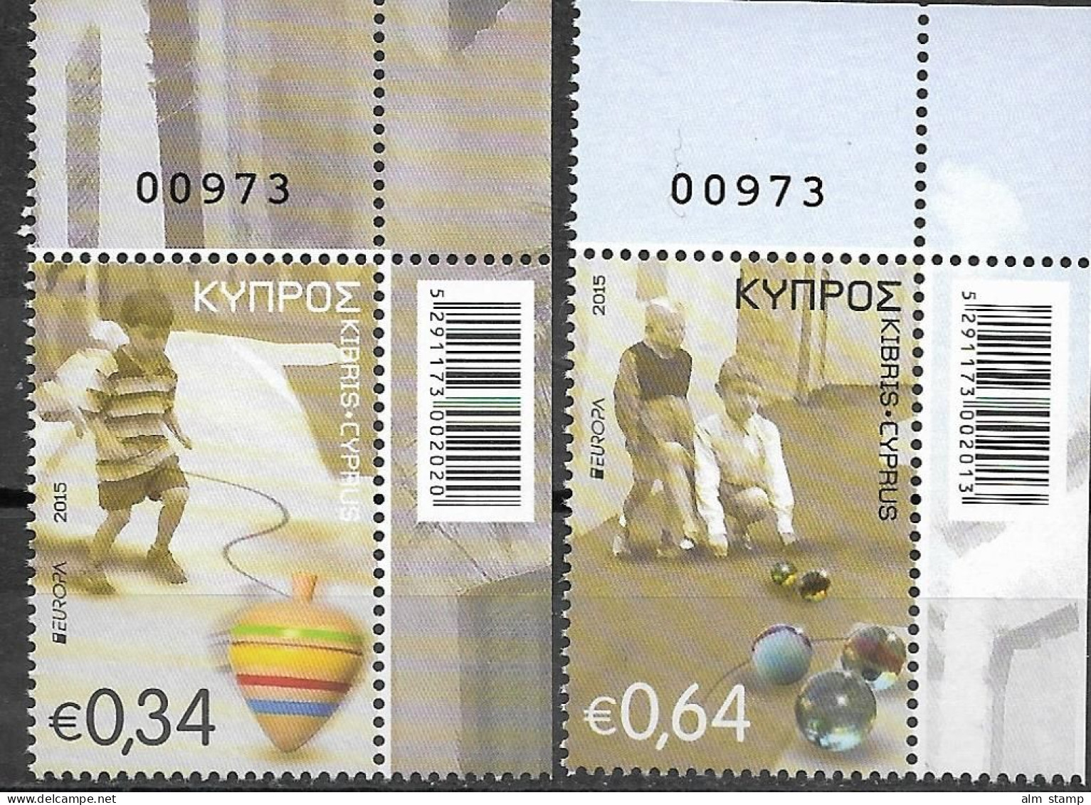 2015  ZYPERN Gr.   CYPRUS Mi. 1325-6  **MNH Europa - 2015