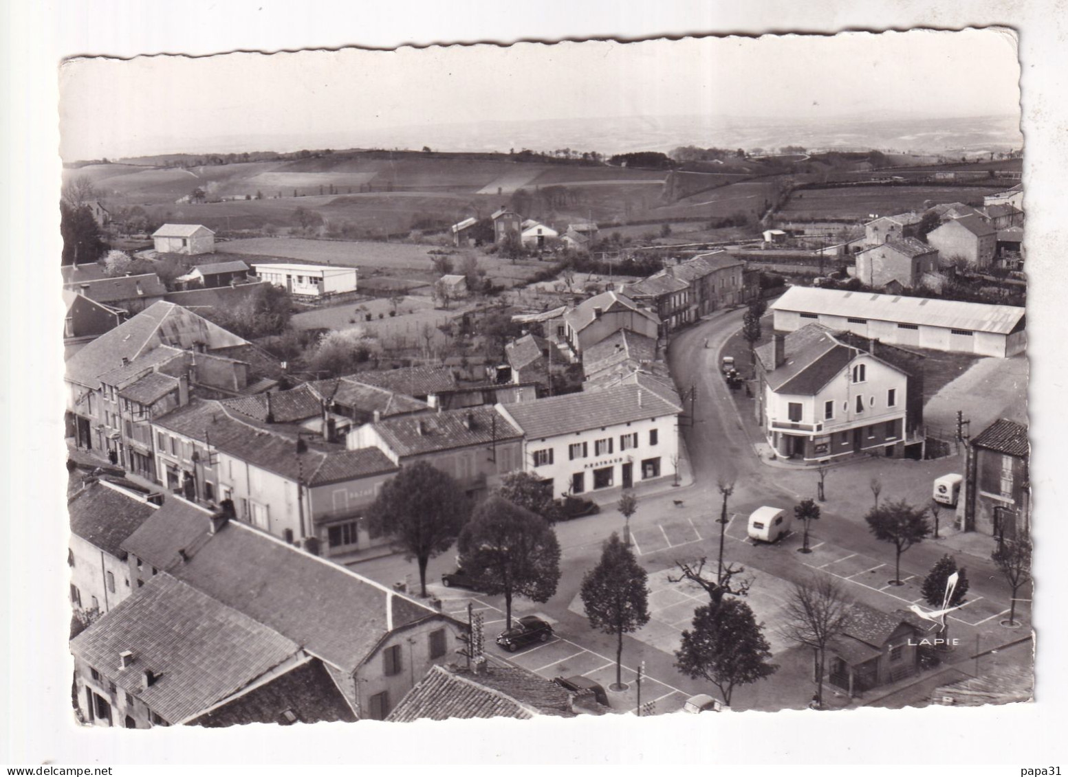 EN AVION AU DESSUS DE ..... ALBAN  Vue Générale Nord   Edition LAPIE - Alban