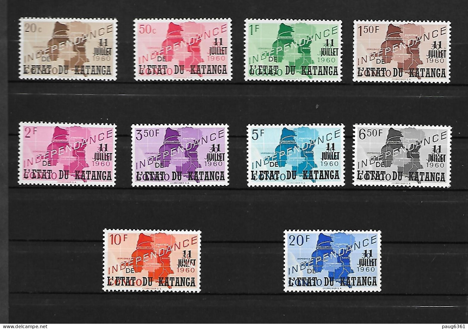 KATANGA 1960 INDEPENDANCE YVERT  N°40/49 NEUF MNH** - Katanga