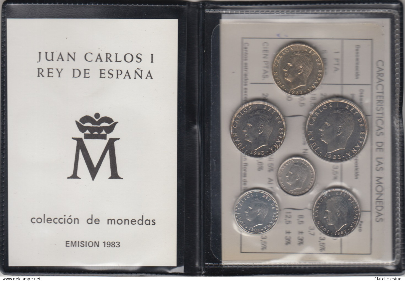 España Spain Cartera Oficial Pesetas 1983 Juan Carlos I FNMT - [ 4] 1975-…: Juan Carlos I.