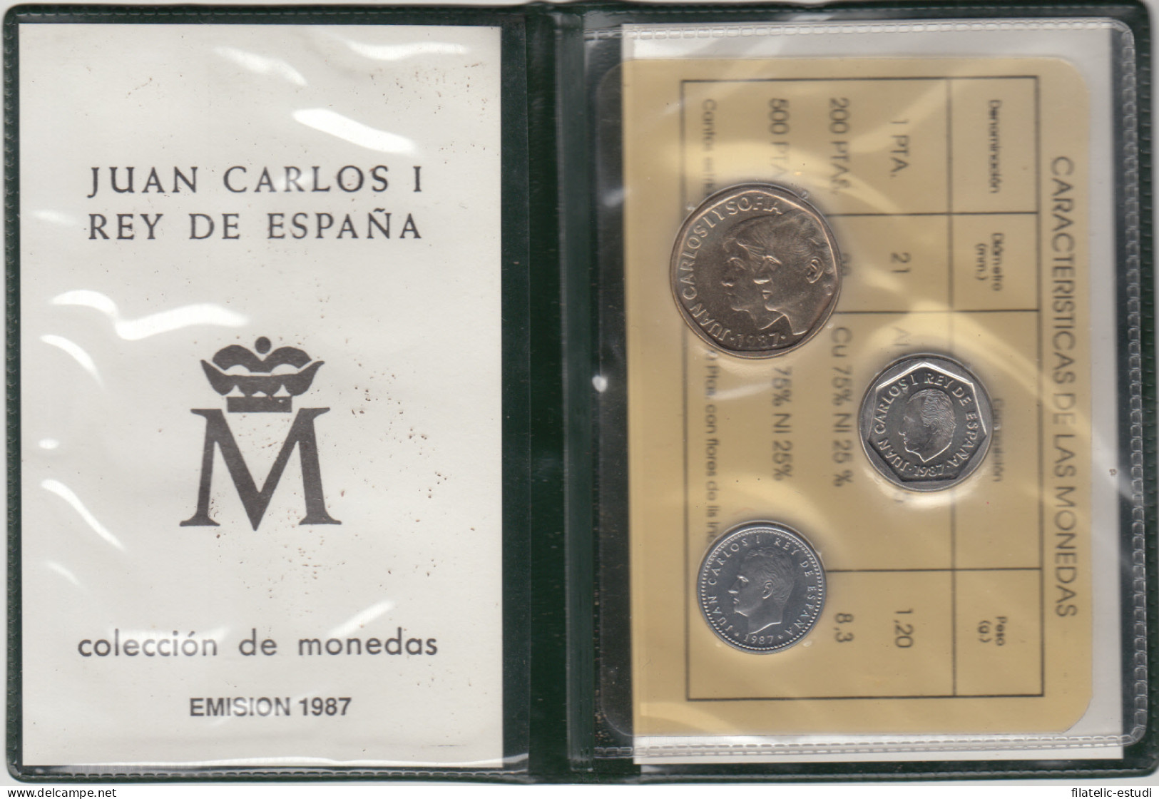 España Spain Cartera Oficial Pesetas 1987 Juan Carlos  I FNMT - [ 4] 1975-… : Juan Carlos I