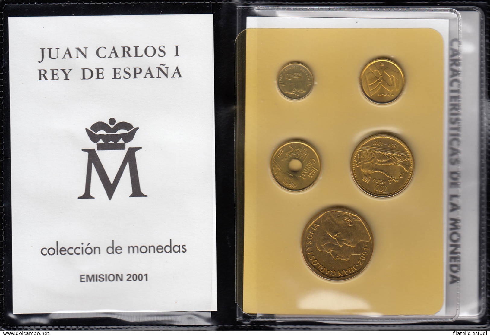 España Spain Cartera Oficial Pesetas 2001 Juan Carlos I FNMT - [ 4] 1975-…: Juan Carlos I.