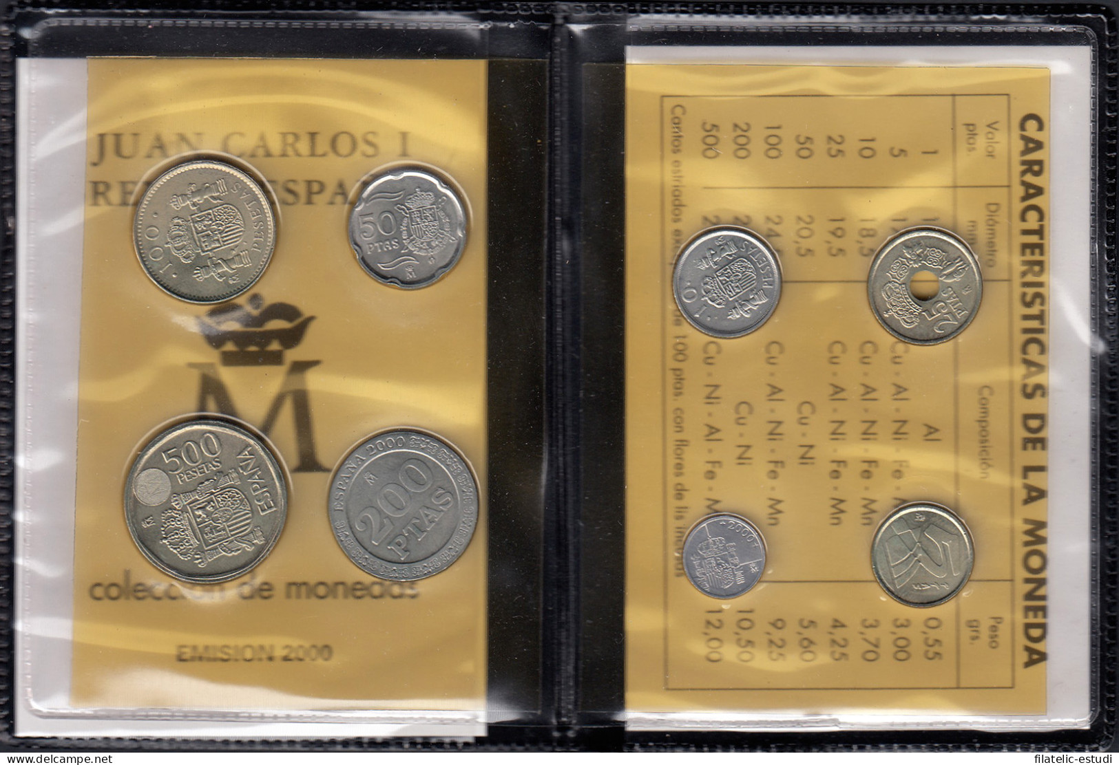 España Spain Cartera Oficial Pesetas 2000 Juan Carlos I FNMT - [ 4] 1975-…: Juan Carlos I.