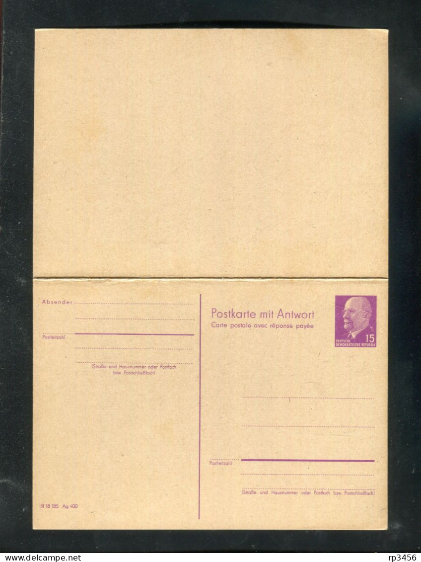 "DDR" 1966, Postkarte Mit Antwortteil Mi. P 78 ** (R0052) - Postkarten - Ungebraucht