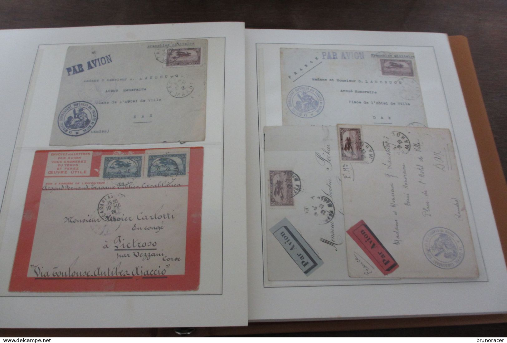 BELLE COLLECTON DE 130 LETTRES DU MAROC SURTOUT PAR AVION 1904 - 1963 A ETUDIER TRES FORTE COTE VOIR SCANS