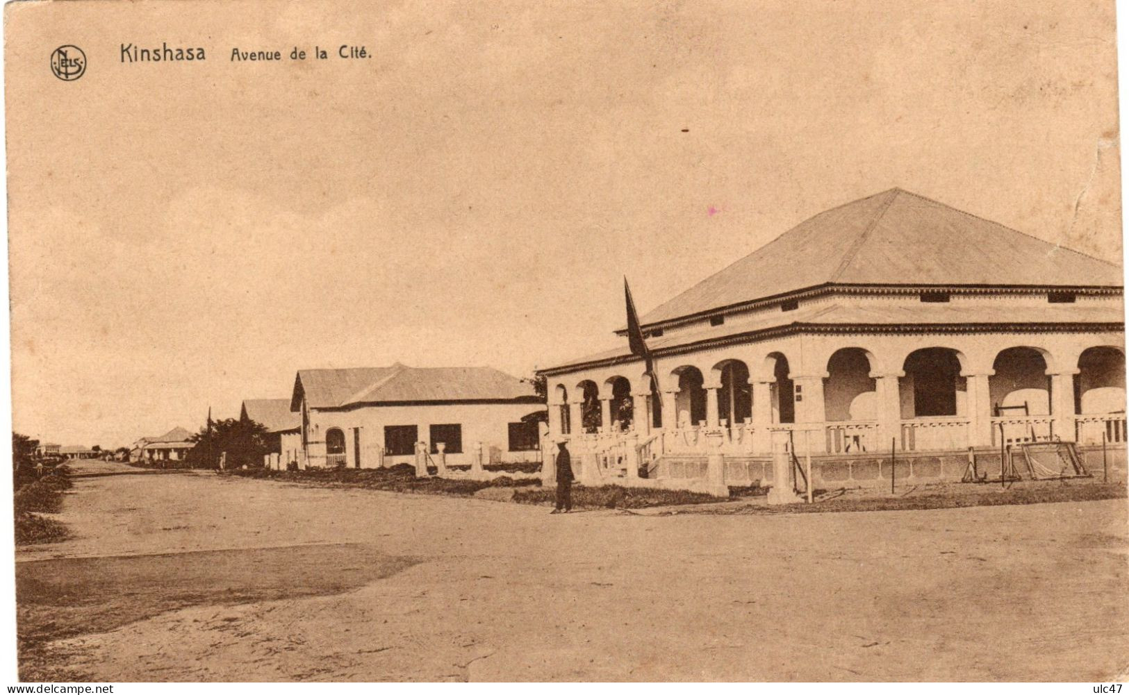 - CONGO BELGE. - KINSHASA. - Avenue De La Cité. - Photo "André" - Scan Verso - - Kinshasa - Leopoldville (Leopoldstadt)