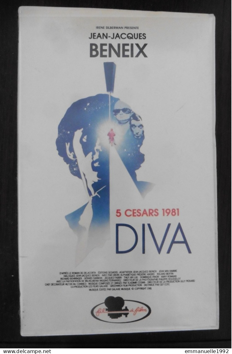 VHS Diva 1981 J-Jacques Beinex Frédéric Andrei Richard Bohringer Gérard Darmon - Drame