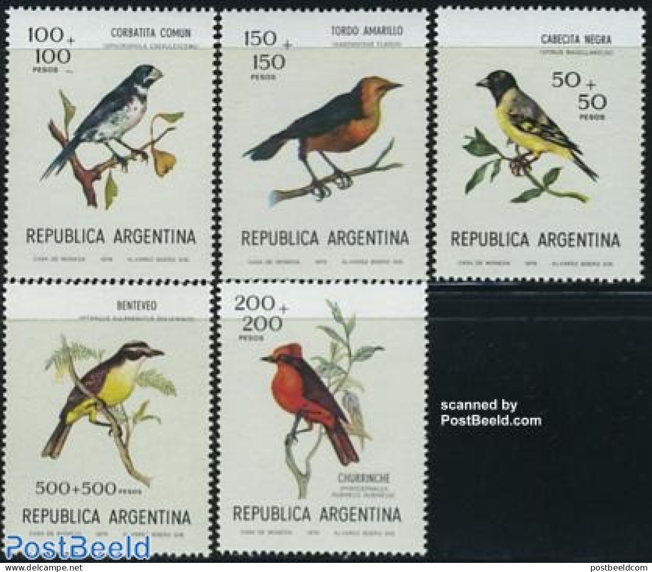 Argentina 1978 Birds 5v, Mint NH, Nature - Birds - Nuovi