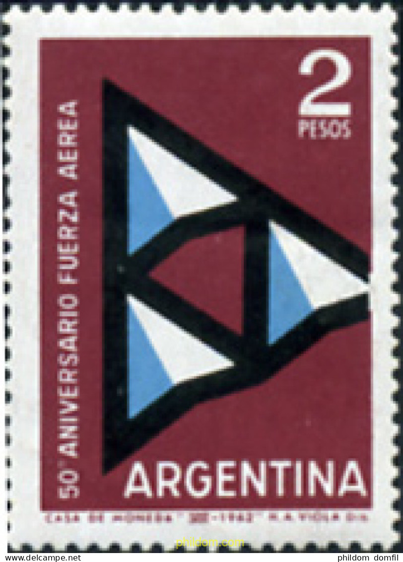 726731 MNH ARGENTINA 1962 CINCUENTENARIO DE LAS FUERZAS AEREAS - Ongebruikt