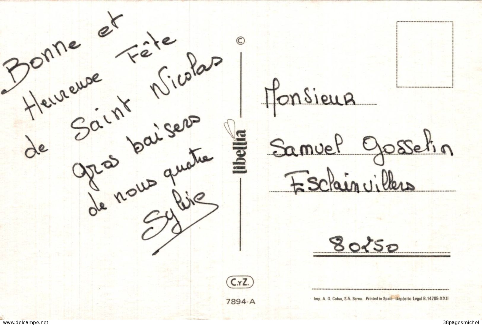 K1403 - SAINT NICOLAS - Lot De 4 Cartes Postales - Sinterklaas