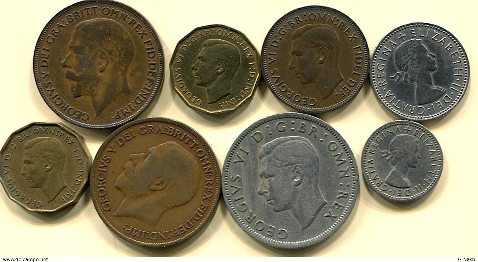 Grande-Bretagne - Lot De 8 Pièces (période 1919 - 1956) - Collezioni
