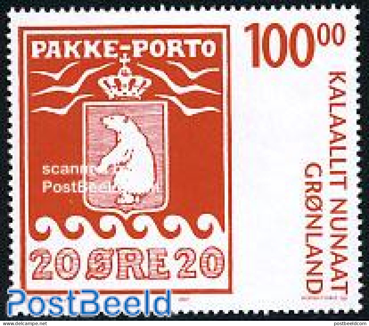 Greenland 2007 Parcel Post Stamps 1v, Mint NH, Stamps On Stamps - Neufs