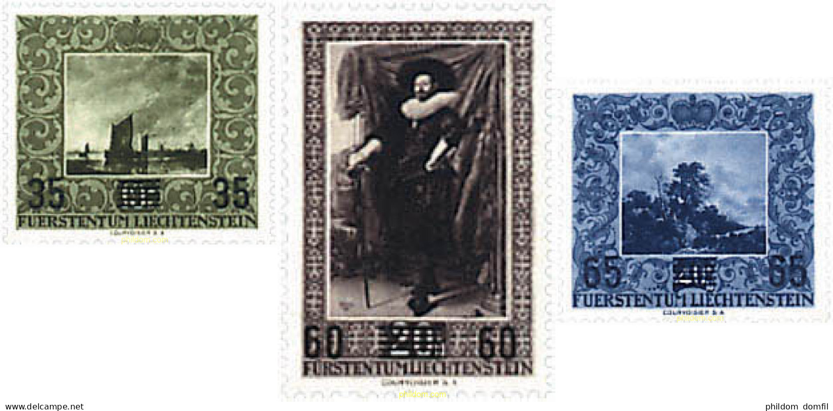 82957 MNH LIECHTENSTEIN 1954 PINTURAS - Neufs