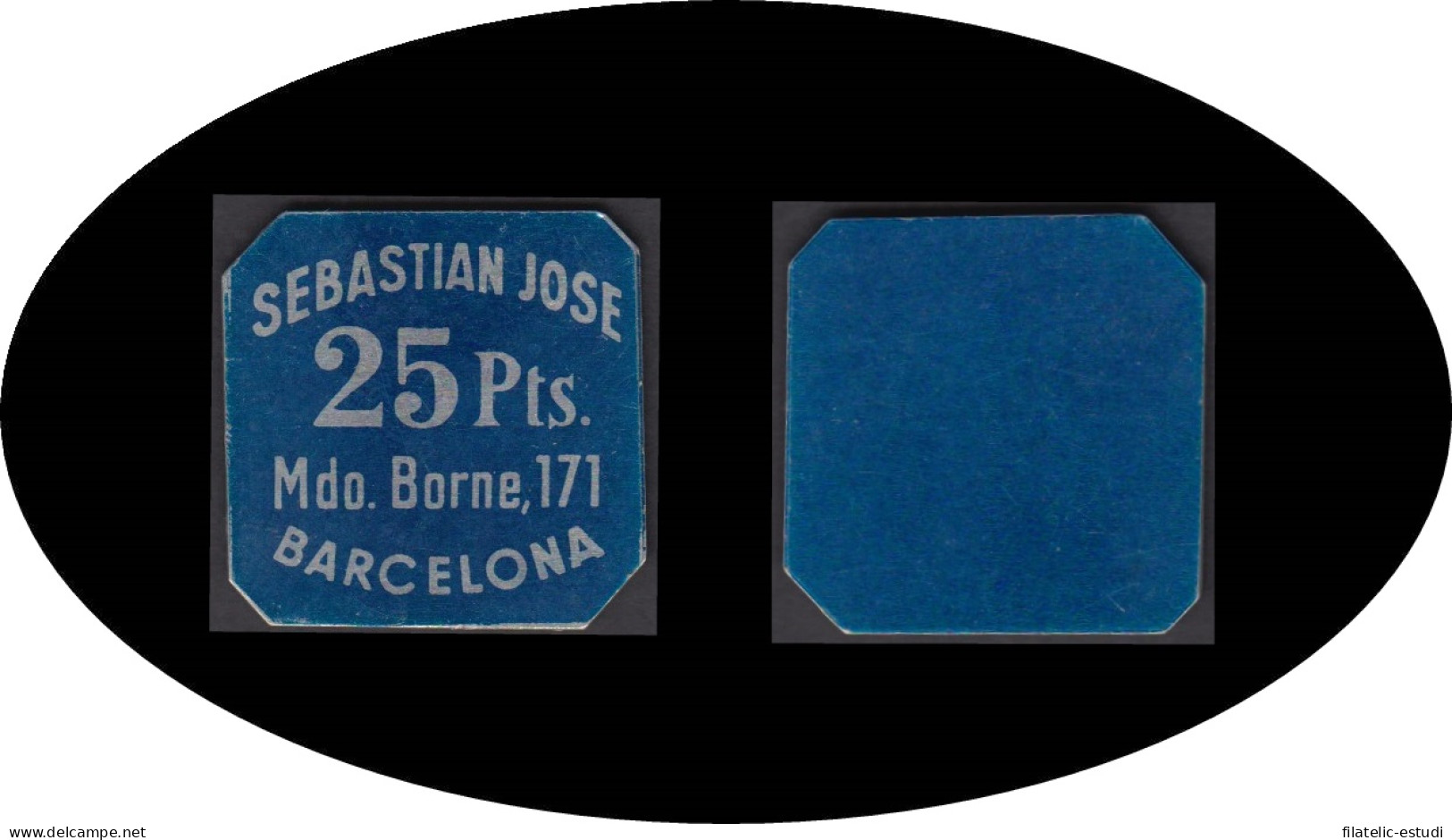 Cooperativa Sebastian Jose Mdo. Borne, 171 Barcelona 25 Pesetas - Ohne Zuordnung
