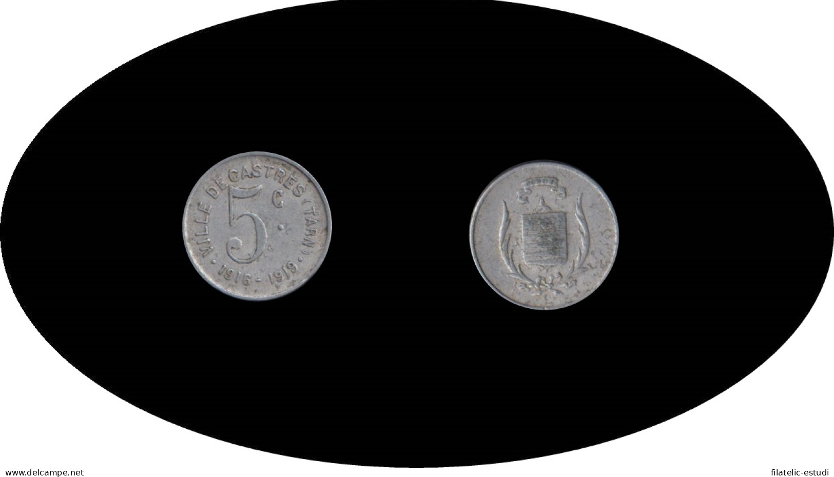 Ville De Castres 5 Centimes  1916 - 1919 - Ohne Zuordnung