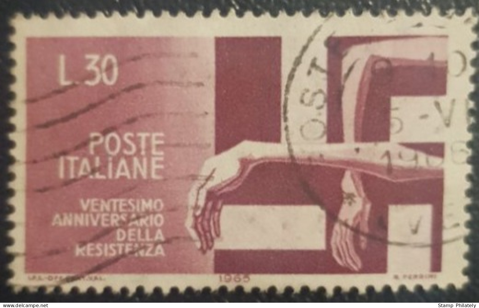 Italy 30L Used Stamp 1965 Resistance - 1961-70: Oblitérés