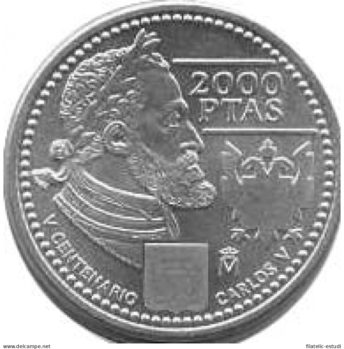 España Juan Carlos 2000 Pesetas 2000 De Plata  Carlos V - [ 4] 1975-…: Juan Carlos I.