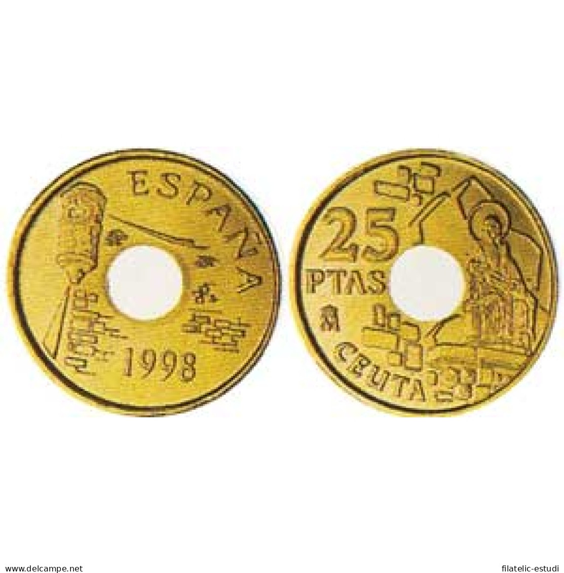 España Juan Carlos 25 Pesetas JC 1998 Madrid - [ 4] 1975-… : Juan Carlos I