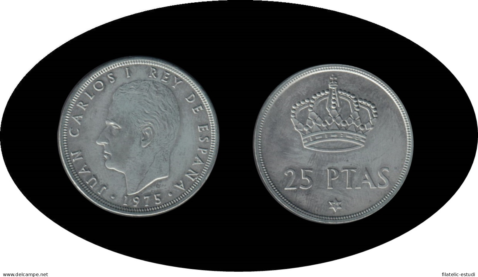 España Juan Carlos 25 Pesetas JC 1975 *(19-76) - [ 4] 1975-… : Juan Carlos I