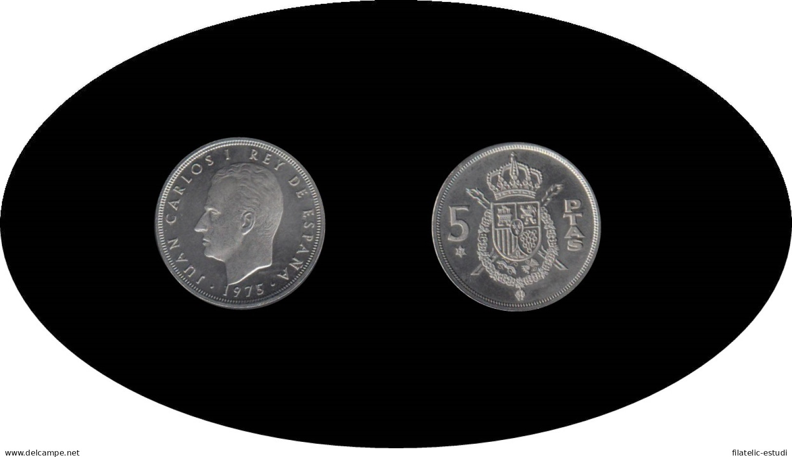 España Juan Carlos 5 Pesetas JC 1975 *(19-79) - [ 4] 1975-… : Juan Carlos I