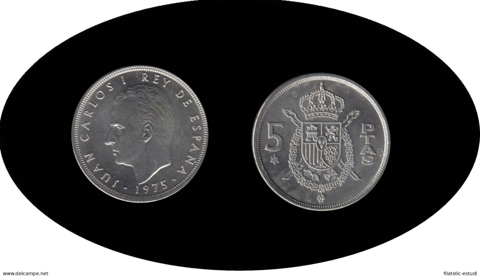 España Juan Carlos 5 Pesetas JC 1975 *(19-78) - [ 4] 1975-…: Juan Carlos I.