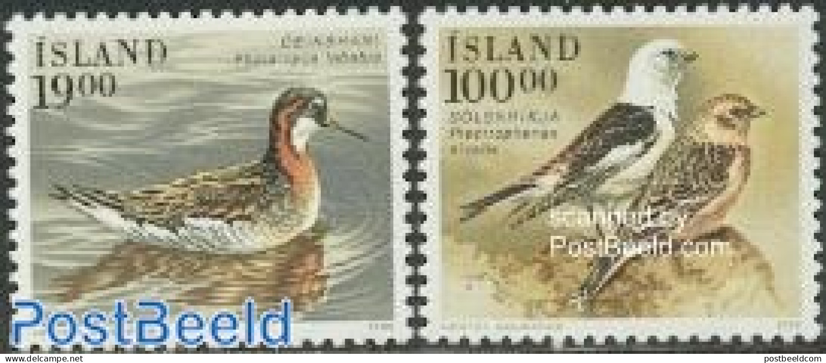 Iceland 1989 Birds 2v, Mint NH, Nature - Birds - Ducks - Nuevos