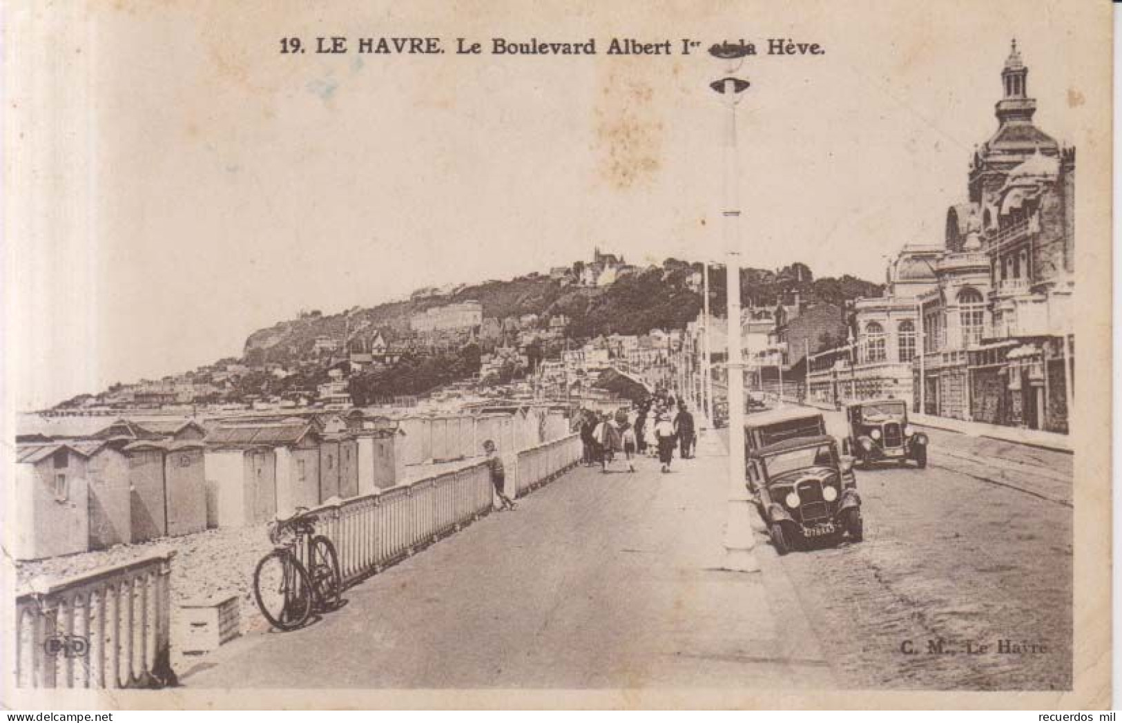 Le Havre Le Boulevard Albert 1º  Carte Postale Animee - Cap De La Hève