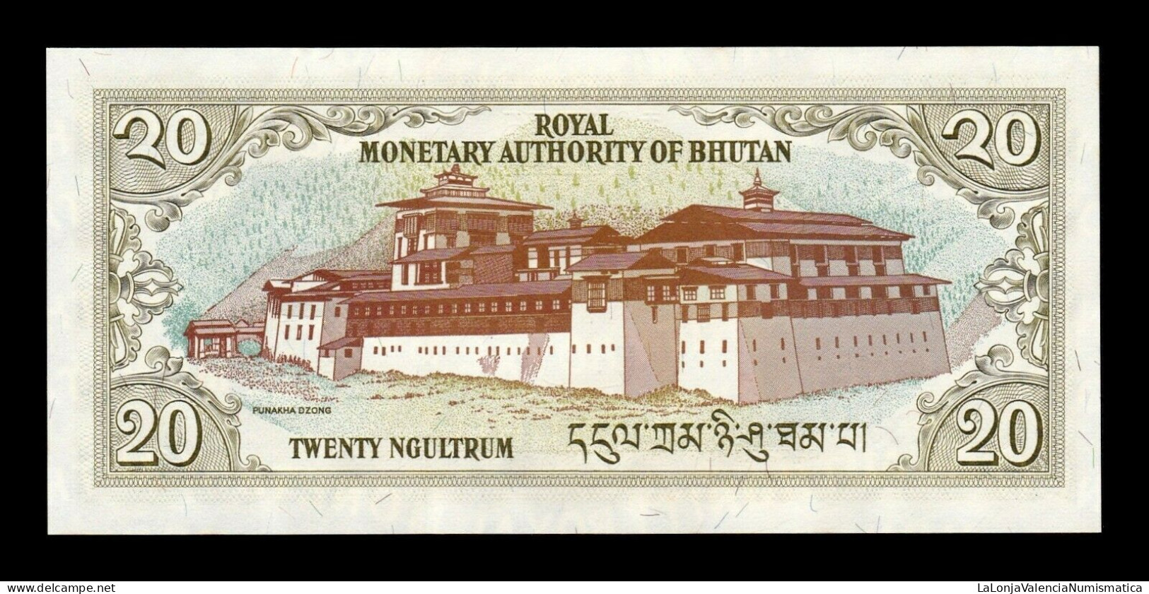 Bhutan 20 Ngultrum 2000 Pick 23 Sc Unc - Bhutan