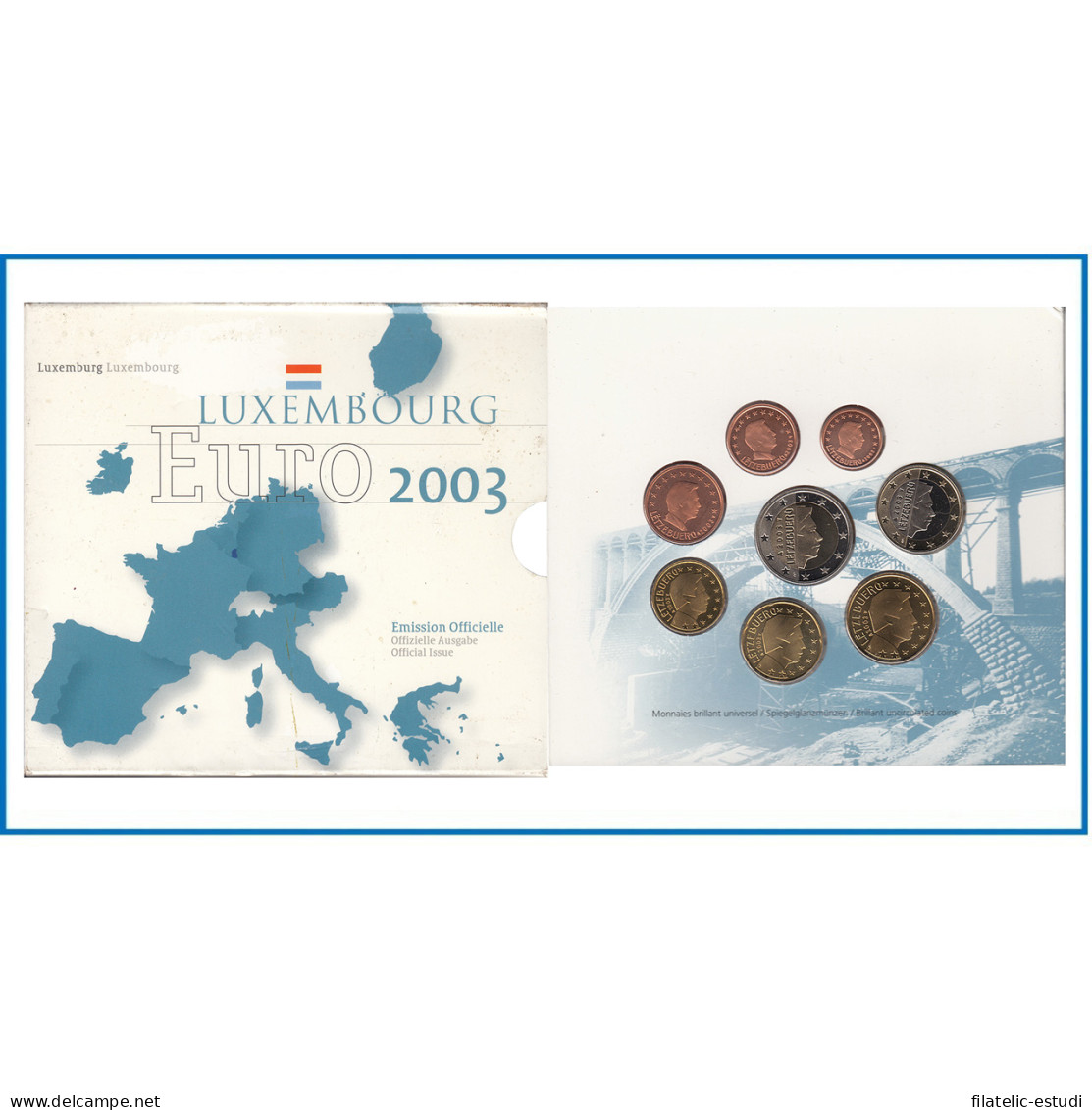 Monedas Euros Luxemburgo Cartera 2003 - Autres & Non Classés