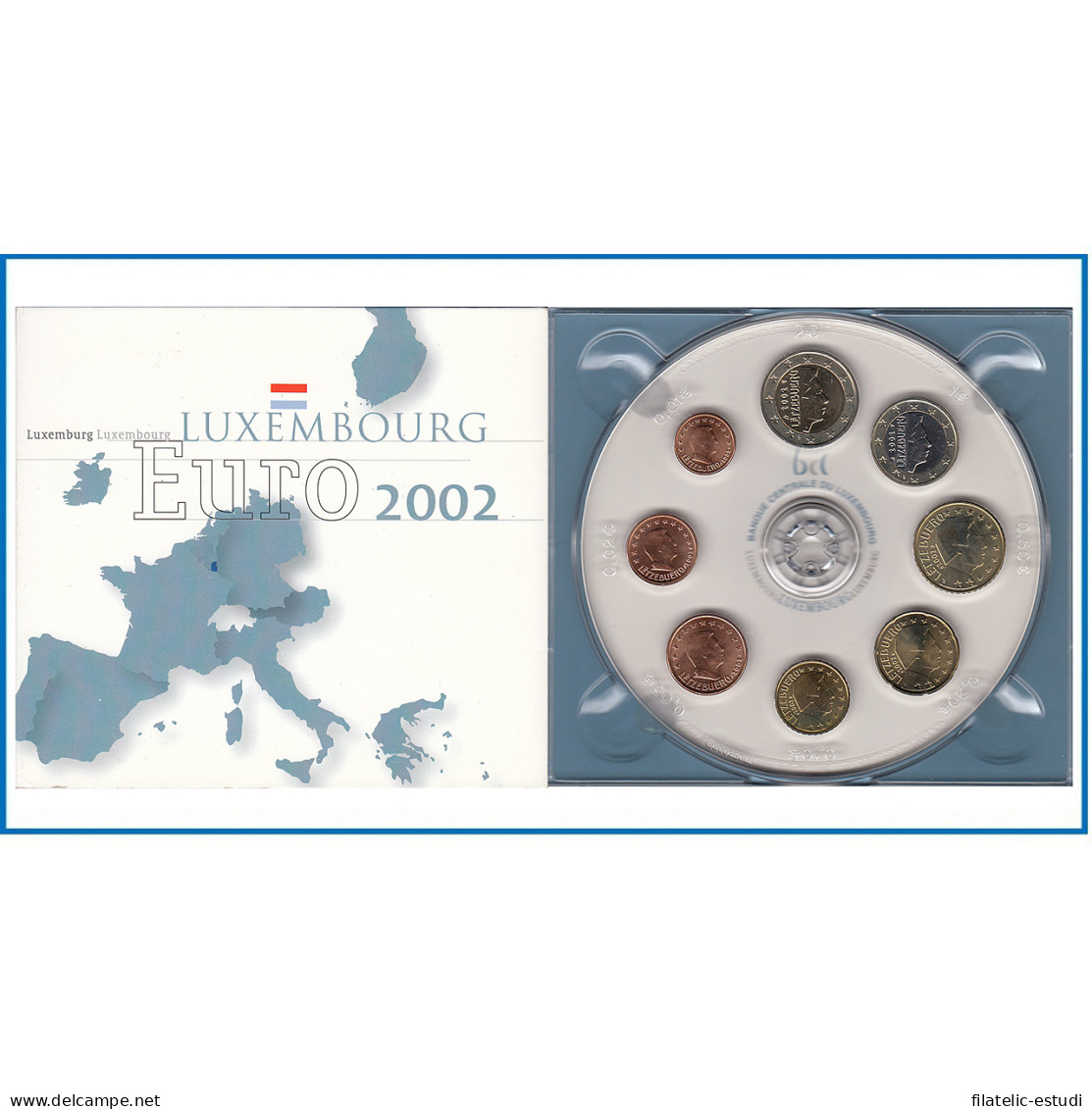 Monedas Euros Luxemburgo Cartera 2002 D - Autres & Non Classés
