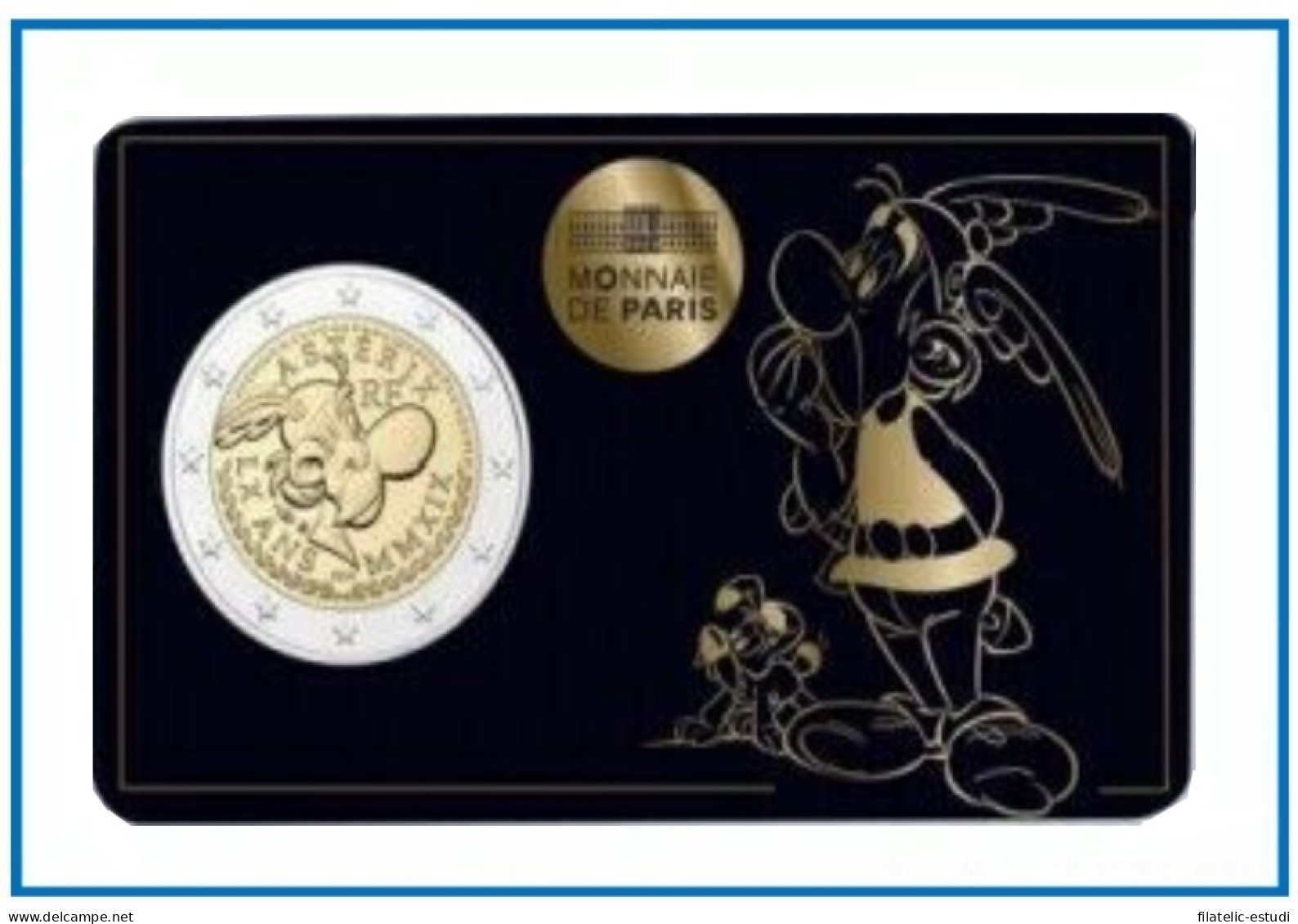 Francia France 2019 Cartera Oficial Coin Card 2 € Euros Conm.1  Asterix - Altri & Non Classificati