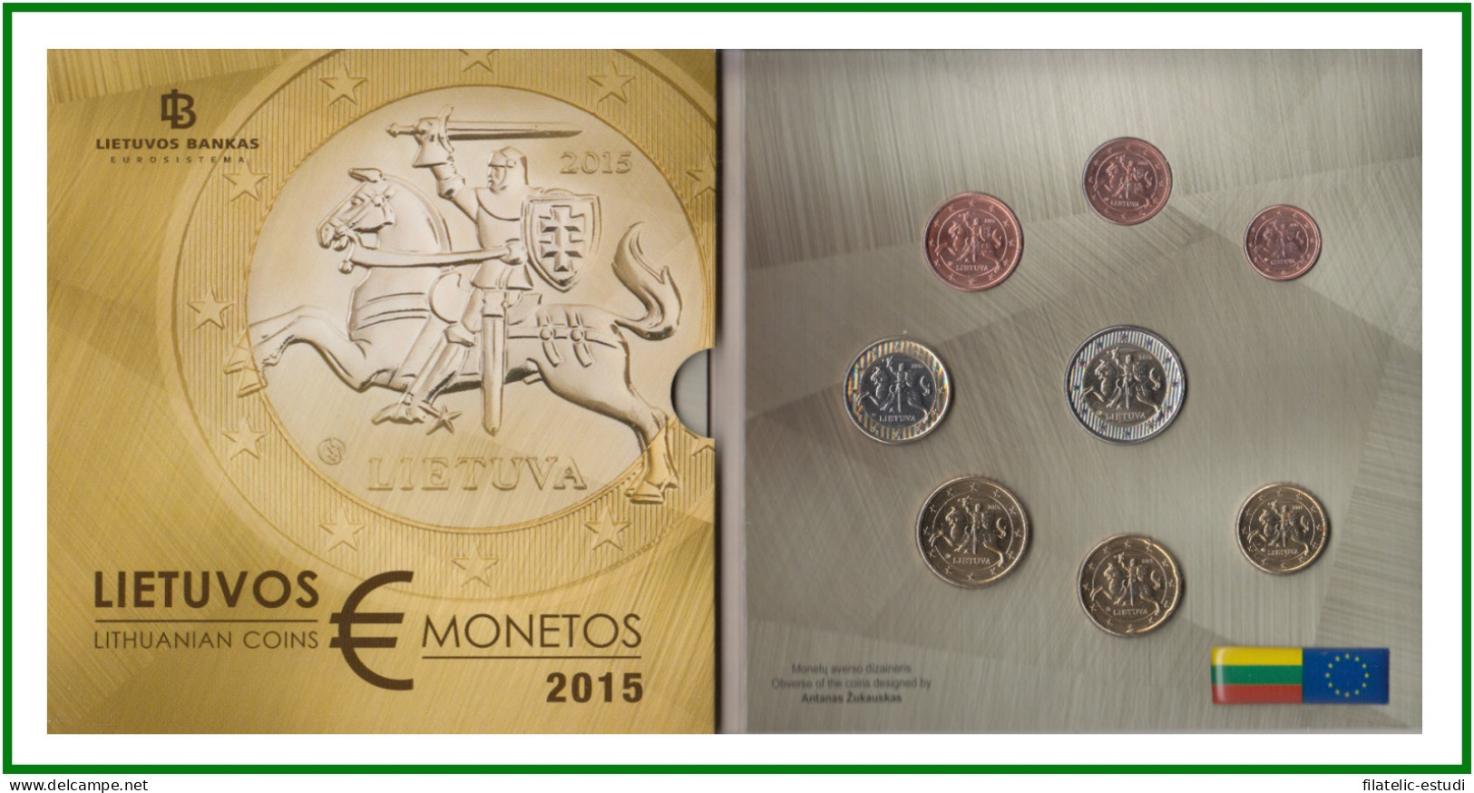 Lituania 2015 Cartera OficialCartera Oficial Monedas € Euro Set - Otros & Sin Clasificación