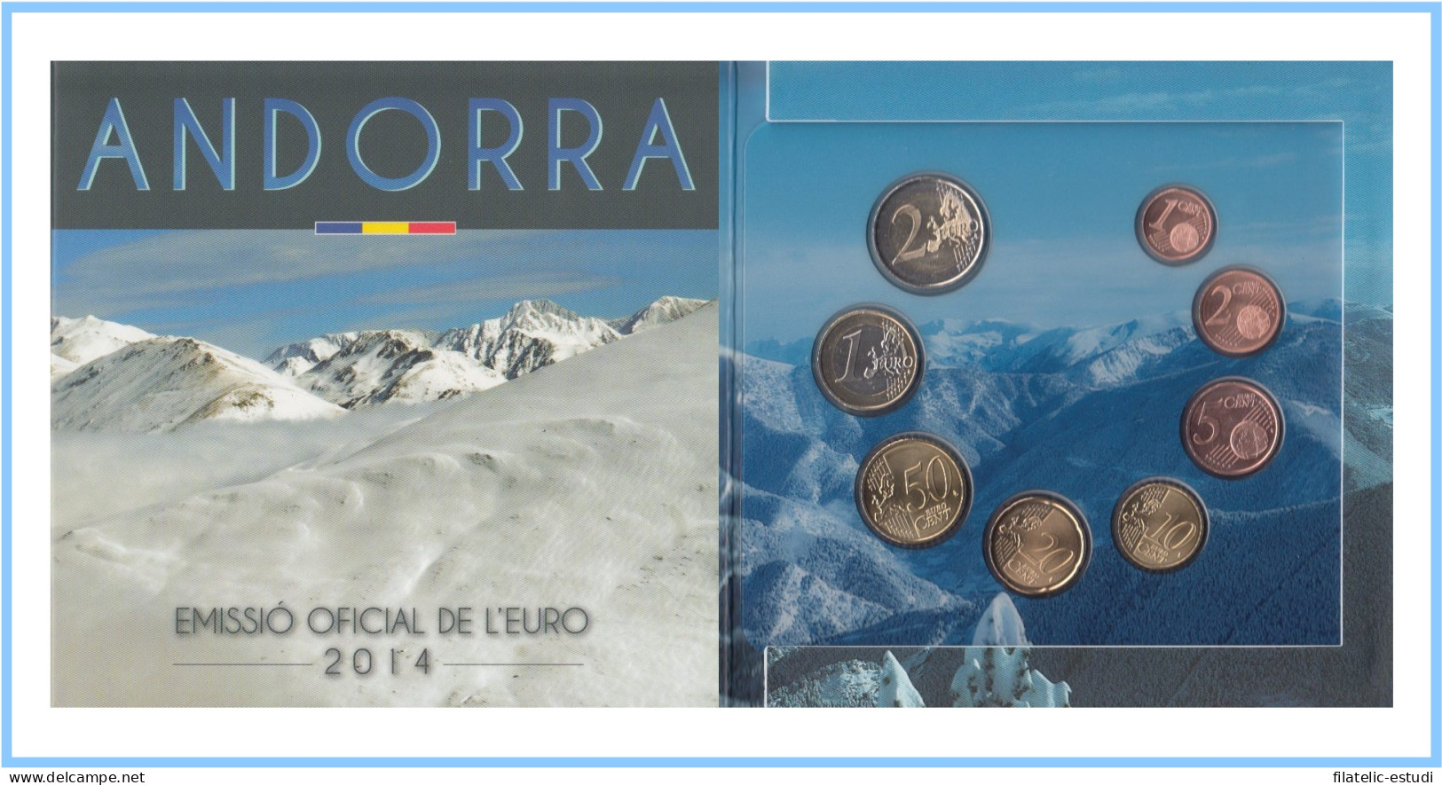 Andorra 2014 Cartera Oficial Euros € - Otros & Sin Clasificación