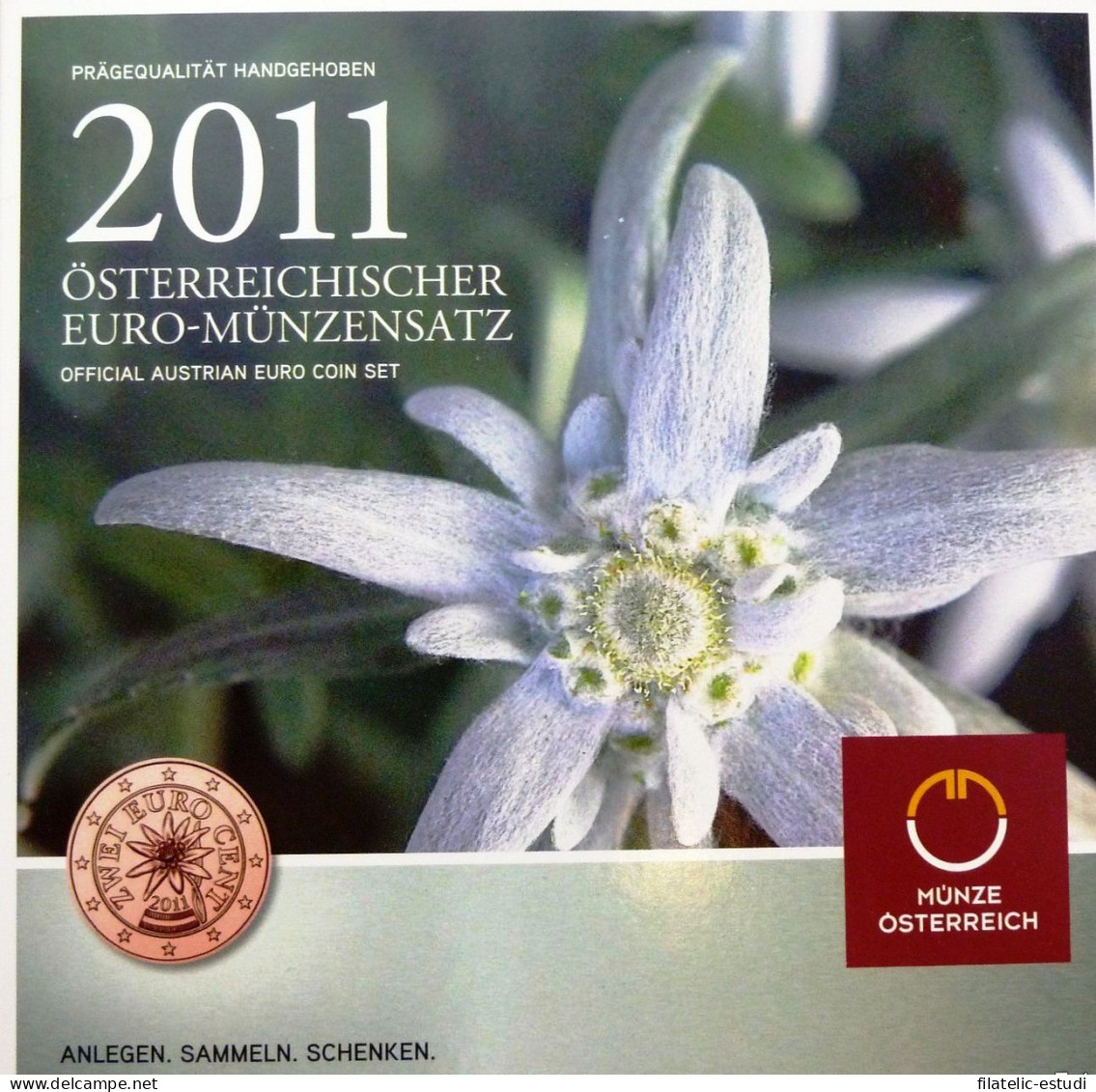 Austria 2011 Cartera Oficial Monedas € Euros - Sonstige & Ohne Zuordnung