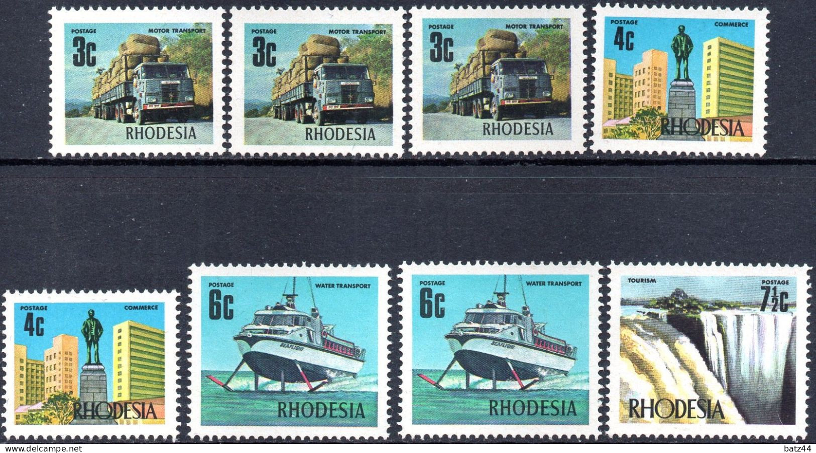 Rhodésie Rhodesia Petit Lot Timbres Tous Neuf / MNH ** N° YT 220 221 222 Et 223 N° SG 441c 442b 443b Et 443c - Rhodesia (1964-1980)