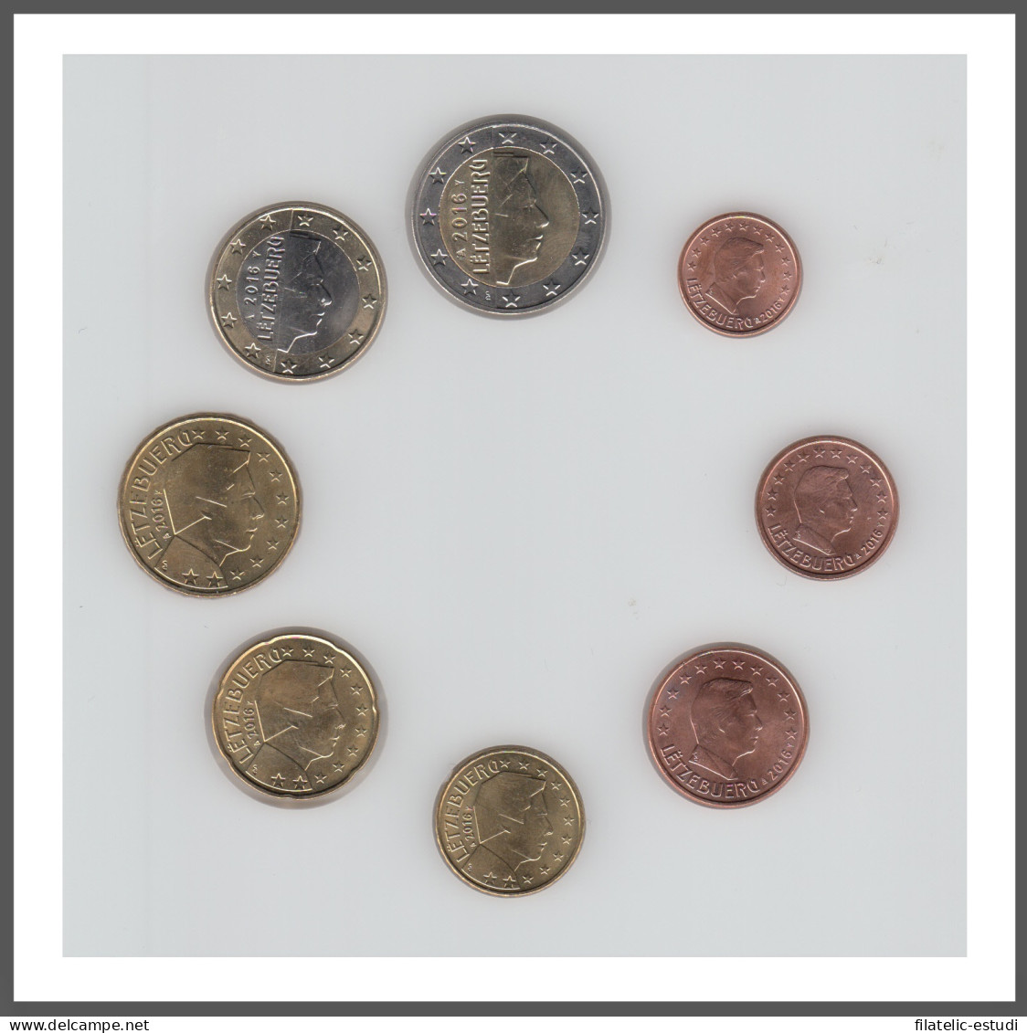 Luxemburgo 2016 Emisión Monedas Sistema Monetario Euro € Tira - Other & Unclassified