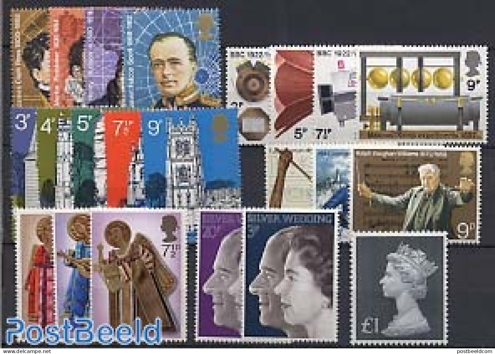 Great Britain 1972 Yearset 1972 (22v), Mint NH, Various - Yearsets (by Country) - Ungebraucht