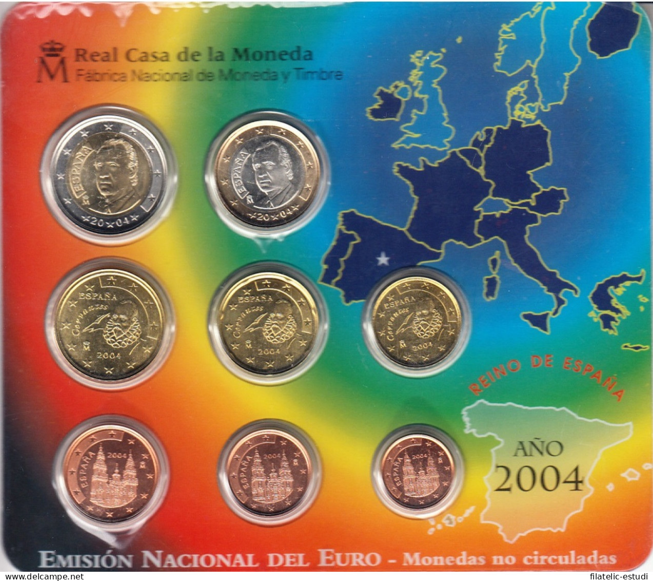 España Spain 2004 Cartera Oficial Euros € FNMT - Espagne