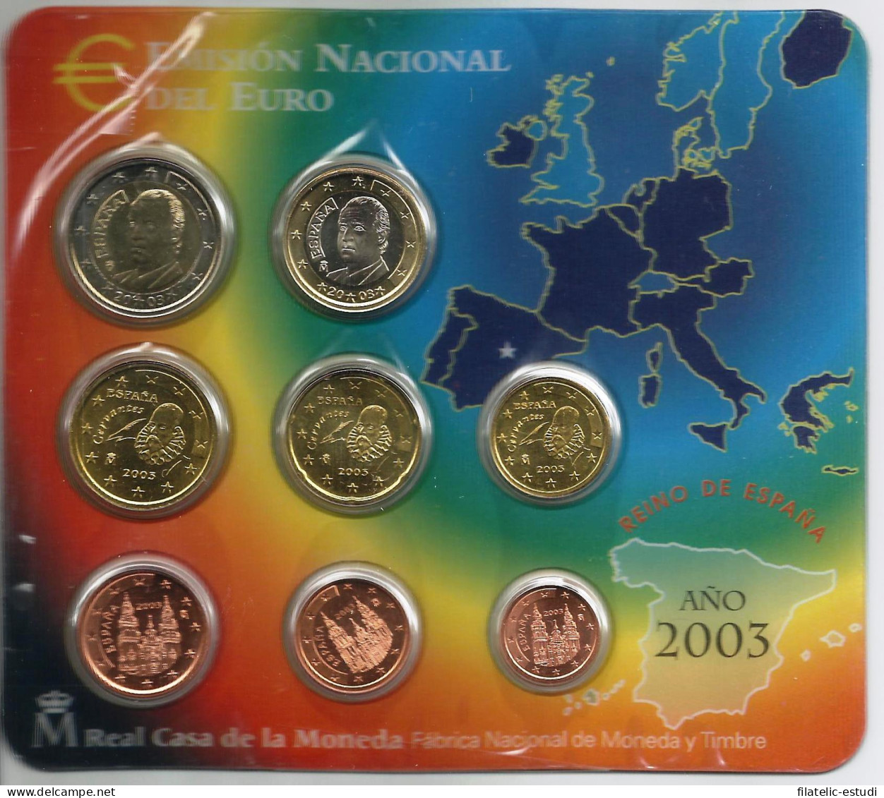 España Spain 2003 Cartera Oficial Euros € FNMT - Espagne