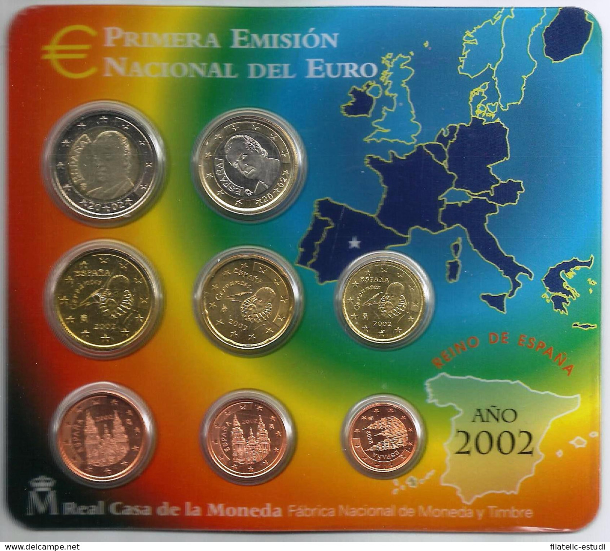 España Spain 2002 Cartera Oficial Euros € FNMT - Spagna