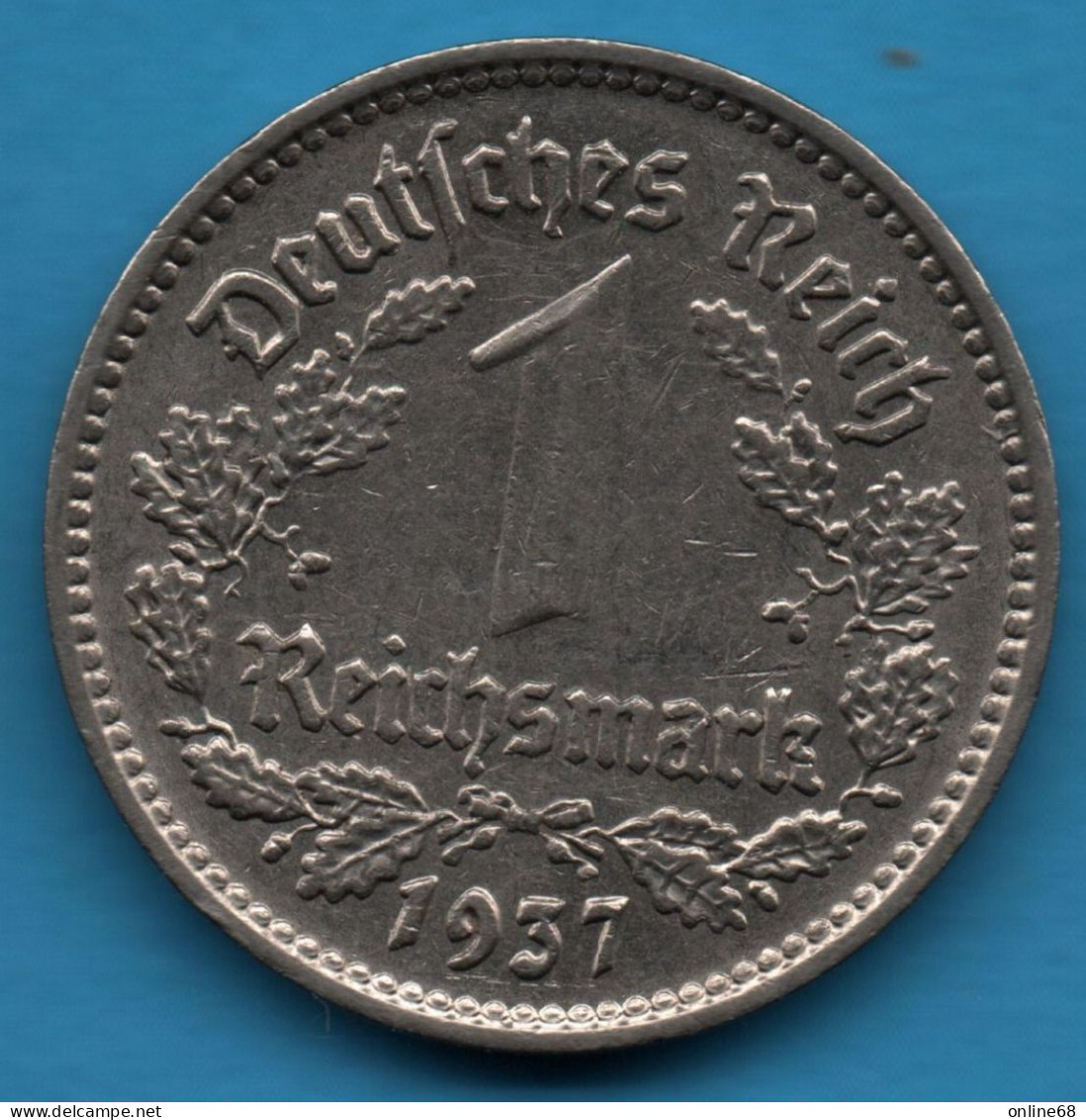 DEUTSCHES REICH 1 REICHSMARK 1937 A KM# 78 - 1 Reichsmark