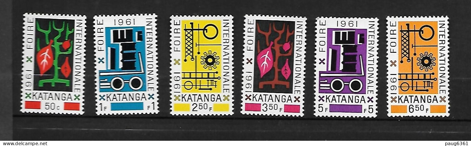 KATANGA 1961 FOIRE INTERNATIONALE  D'ELISABETH-VILLE YVERT  N°69/74 NEUF MNH** - Katanga