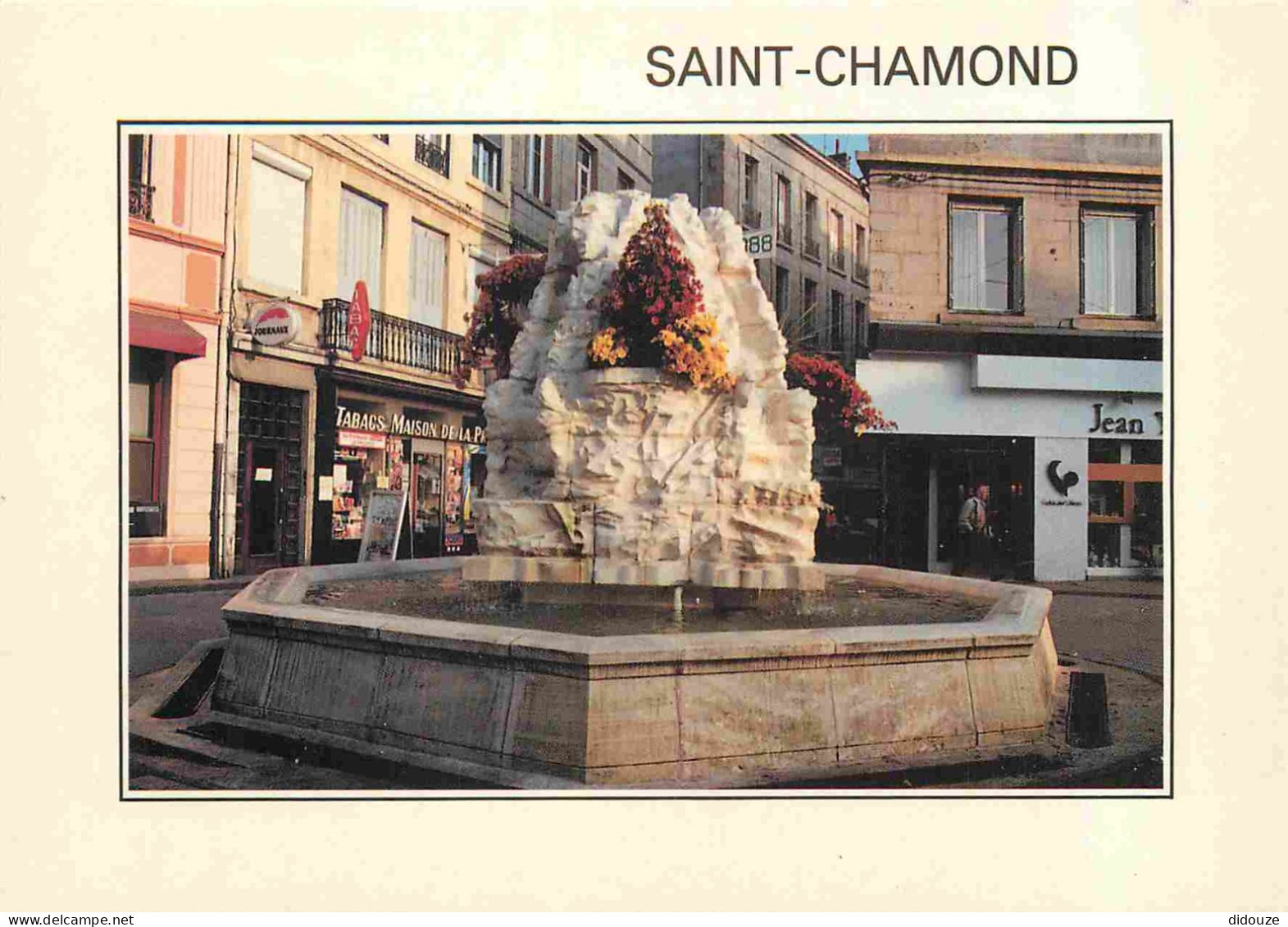 42 - Saint Chamond - Fontaine Le Saut Du Gier - Bar Tabac - CPM - Voir Scans Recto-Verso - Saint Chamond