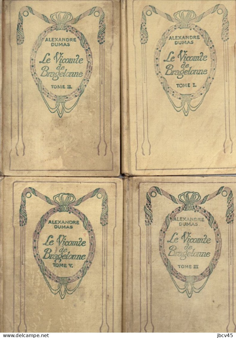 LE VICOMTE DE BRAGELONE  Tomes1,2,3,5  CollectionNelson - Wholesale, Bulk Lots