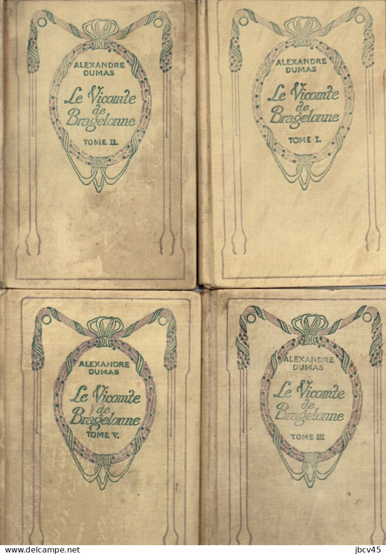 LE VICOMTE DE BRAGELONE  Tomes1,2,3,5  CollectionNelson - Paquete De Libros
