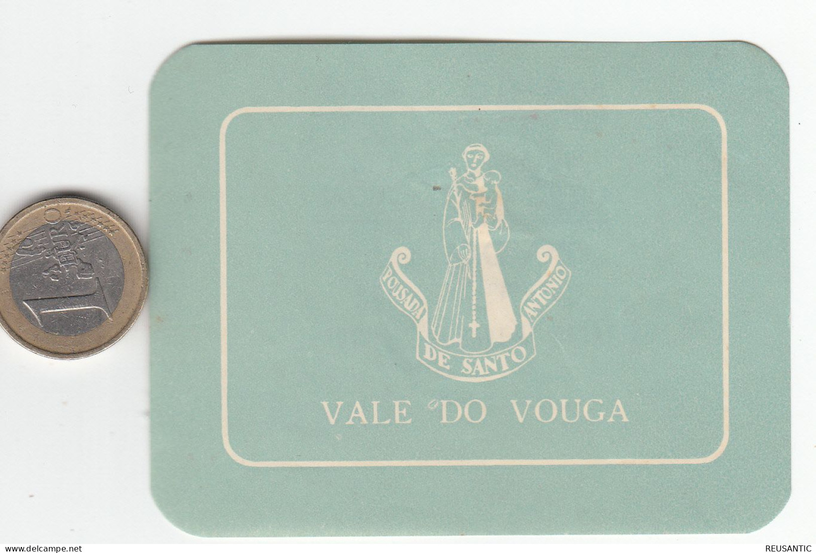 ETIQUETA - STICKER - LUGGAGE LABEL PORTUGAL HOTEL POUSADA DE SANTO ANTONIO EN VALE DO VOUGA - Etiketten Van Hotels