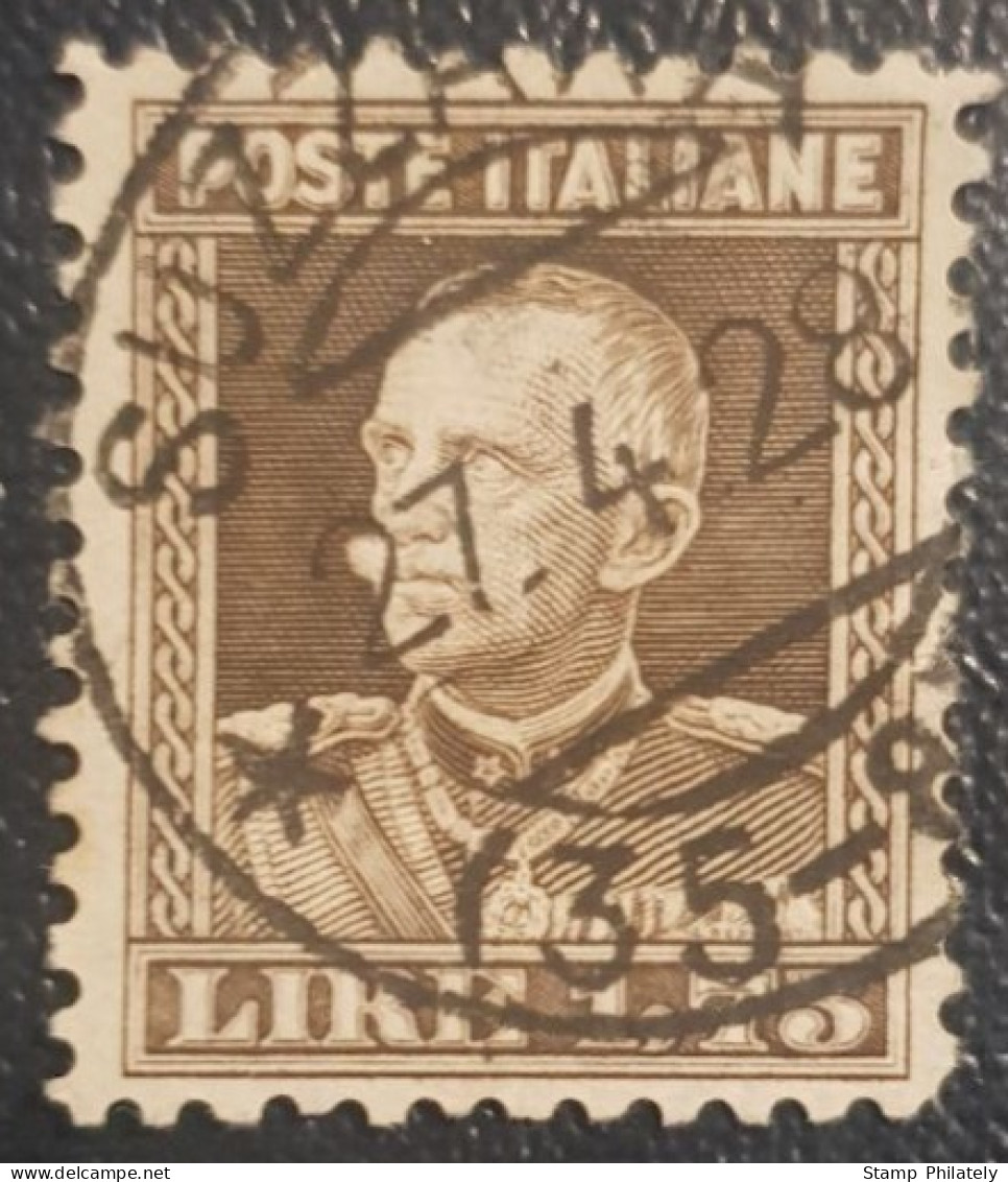 Italy 1.75L Used Postmark Stamp1927 King Victor - Oblitérés