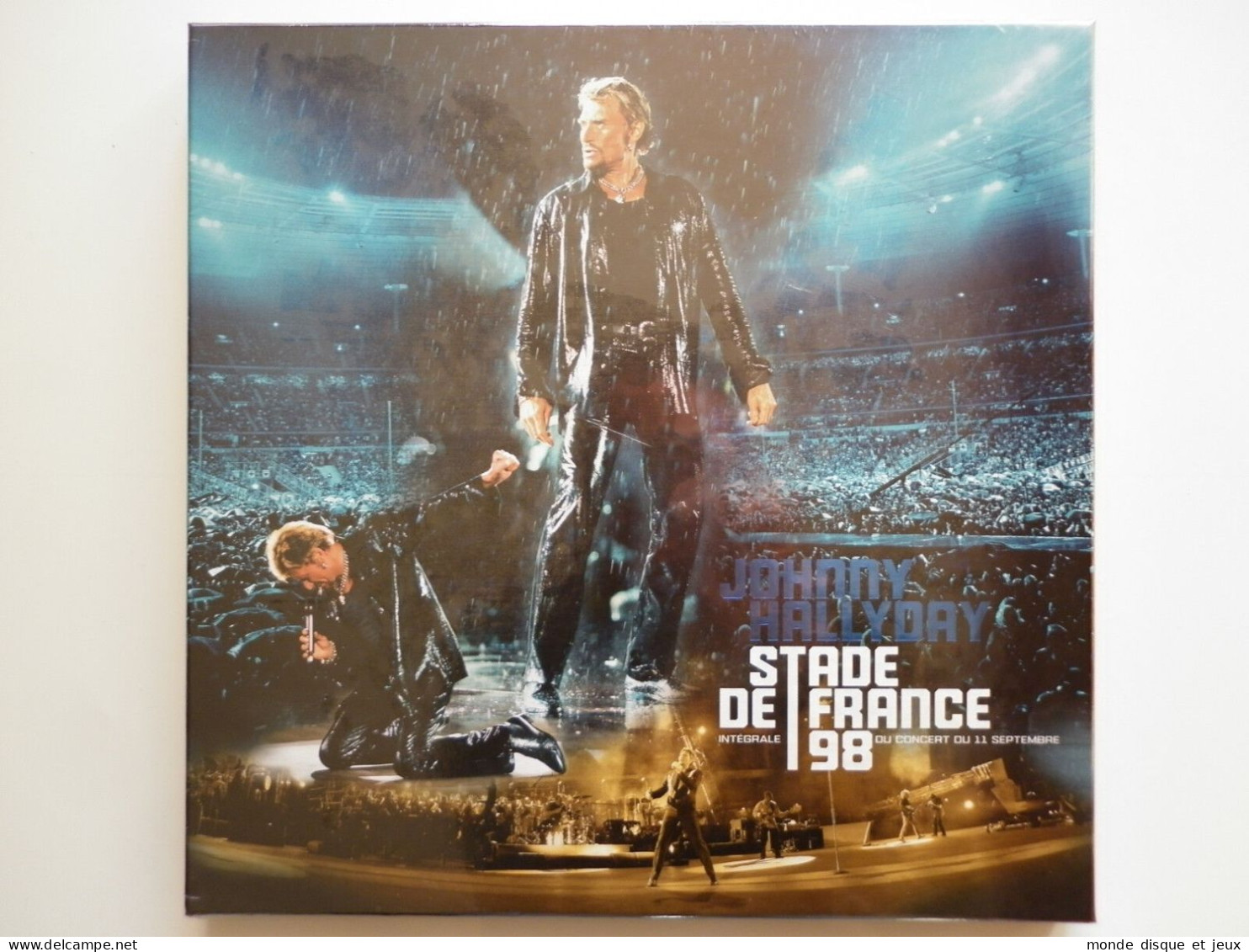 Johnny Hallyday Coffret 4LP Vinyles Collector Stade De France 1998 Exclusivité Vinyles Couleurs - Otros - Canción Francesa